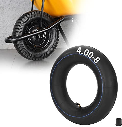 4.80/4.00-8 480/400-8 Inner Tube with TR87 Angled Valve for Mini Bikes | Fit Go-Kartings Mowers Hand Trucks Perssure Washers Wheelbarrows Carts Yard Trailers Isobutylene