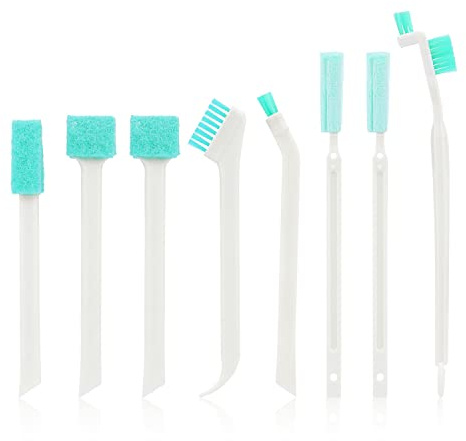 8pcs Cepillos de Limpieza Pequeños, Juego de Cepillos de Limpieza Coche Cepillo de Limpieza de Detalles Herramienta de Limpieza de Grietas para Ventanas Inodoros Espacios Pequeños Esquinas