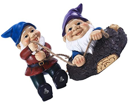 Toddmomy Ensembles De Statues De Nains De Jardin Mini Figurines en Résine Accessoires De Décoration De Jardin Ornements De Jardin Uniques