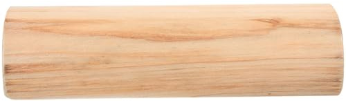 SUPVOX Almohada De Madera para Sauna, Almohada Cervical De Madera, ErgonóMica para Cuello, Redonda para Aliviar Dolor De Cervicales, Beige, 30x10x7cm