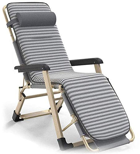Sonnenliege, verstellbare Rückenlehne, klappbarer Outdoor-Loungesessel, Garten-Loungesessel, Faltbarer Zero-Gravity-Liegestuhl für Camping im Freien, Terrasse, Rasen erforderlich (B)
