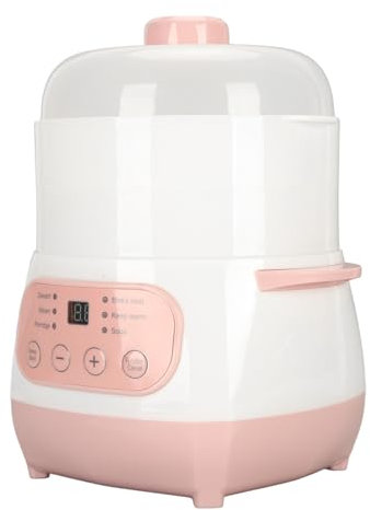 Pentola Elettrica Per Stufati, Fornello In Ceramica Da 200 W 1 Litro Con Tecnologia Intelligence Superficie Antiaderente Per Bollire, Sobbollire, Cottura Lenta (Spina europea 220