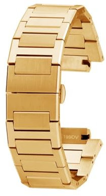 HECHENBAO Kompatibel mit GA-2100 GM2100 Armband Edelstahl Uhrenkette Stahlband Armband Geeignet for den täglichen Gebrauch(Gold)