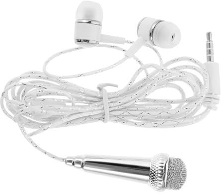 VICASKY Mini-mikrofon Mini-telefonmikrofon Gesangsmikrofon-ausrüstung Kleines Mikrofon Karaoke Ansteckmikrofon USB-mikrofon Mikrofon Für Telefon Mini Handymikrofon Silver Plastik