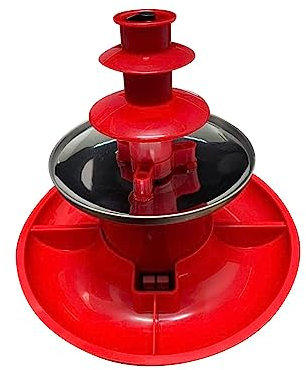 Pacciamatrice a fontana di cioccolato, a tre fasi, spina standard, capacità 200 g, ideale per feste ed eventi, facile da usare e pulire, perfetto per immergere frutta e snack