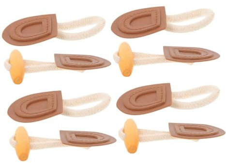 STOBOK Elegante Braune Knebelknöpfe Aus Holz Für Mäntel Nähhorn-knebelknopf-set Für Windmäntel Pullover