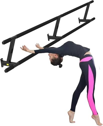 CAFIEDR Wand-Hochleistungs-Tanzstangen für Frauen, Mädchen und Erwachsene, rutschfeste Doppel-Ballettstange für Zuhause/Tanzkurse, 120 cm/240 cm Länge(240 cm)