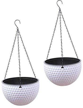 TOYANDONA 2piezas Maceta Colgante De Ratán para Decoración Maceta Colgante para Balcón para Plantas De Clorofito