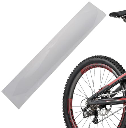 Kettenstreben-Schutz - Transparente Klebefolie für Kettenblätter an Renn- und Mountainbikes | Klare Kettenstreben-Rahmenschutzfolie, starke Schutzschicht für die Langlebigkeit von Fahrradketten und
