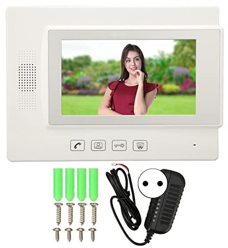 Brilluxa Interphone Vidéo, Système De Porte-Porte 7in avec Écran LCD Numérique, Sonnette Vidéo, Système D'Interphone pour Bureau, Hôtel, Appartement, Villa