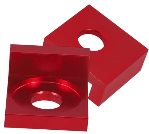 Cabilock 2 pièces Tendeur de Chaîne Alliage Aluminium Robuste Ajusteur de Chaîne Arrière Rouge Accessoires Tout