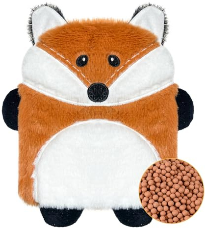 Bouillotte Micro-Onde Peluche, Coussin Chauffant Micro Onde, Coussin Chauffant Enfant, Bouillotte Regles Douloureuses Pour Femme, Bouillottes Bebe Anti Colique, Pour La Douleur Musculaire（(renard)