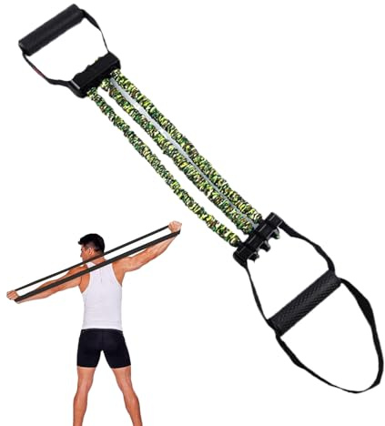Bandes élastiques d'exercice - Pédale - Poitrine - Résistance élastique en latex - 3 trous - Portage - Gym portable - Home Yoga - Rééducation - Sport - Tonification musculaire - Renforcement