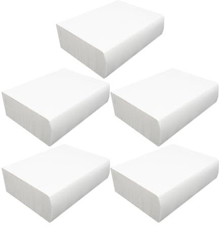 Beaupretty Pacchi di Asciugamani di Carta Spessi per Bagno Salviette Assorbenti per Mani Multiuso per Cucina e Toilette Commerciale Dimensioni Compatte Facili da Trasportare