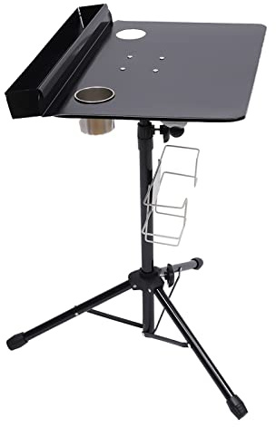 Poyujkyhr Tattoo Workstation Adjustable Tattoo Tray Portable Tattoo Workbench Stand with Colorant Box & Storage Shelf versatile Spa & Salon Rolling Cart for Studio Salon Spa