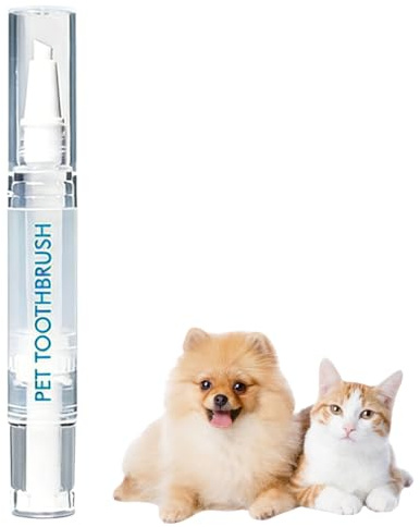 ROKZELT Gel Reparador Bucal Perro, Pet Toothbrush Pen, Gel Oral para Perros, Sarro Eliminado, Mal Aliento Quitado, Salud Dental Für Perros Higiene Bucodental, Cuidados Bucales, Sin Cepillado