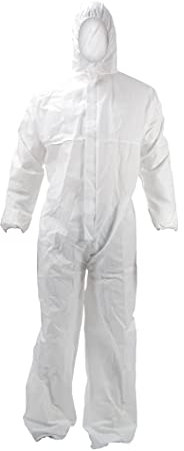 enviro dress SMS Einwegschutzanzug weiß Kategorie III, Typ 5 + 6 in Gr. XXL (10 Stück)