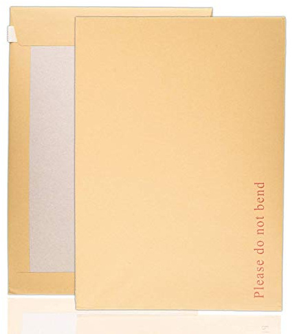 Arpan 324mm x 229mm A4 C4 Manilla Hard Board Backed Envelopes Do Not Bend (Pack of 20)