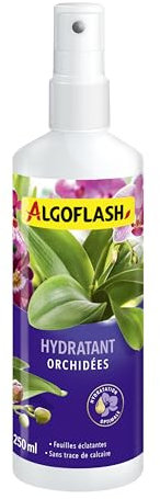 ALGOFLASH Hydratant Orchidées, Vaporisation 1 xfois par jour, 250 ml, AORCHYDRA250N, Violet
