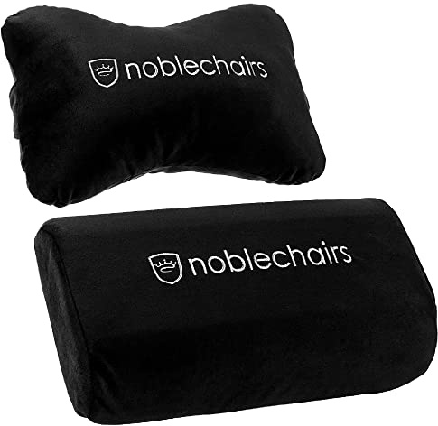 noblechairs Kissen-Set für Epic/ICON/Hero Gaming Stuhl Kissen - Schwarz/Weiß