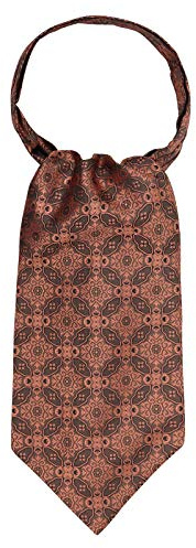 WANYING mäns slipsscarf ascotslips halsduk Cravat Ties enkel chic för gentleman – Paisley, M04 dekorativa mönster färger brons, En Storlek