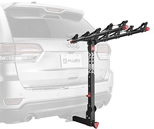Allen Sports Deluxe+ Locking Quick Release 5-Bike Carrier for 2 in. Hitch, Model 850QR,Black