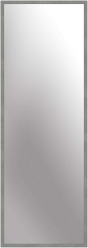 nielsen HOME Wandspiegel, 50 x 150 cm, Aluminium, Grau matt, Ganzkörperspiegel für alle Wohnbereiche, Hoch- & Querformat, anpassbare Aufhänger, Star