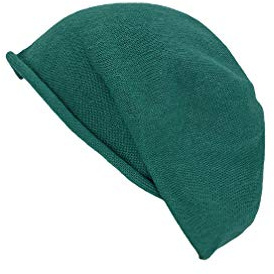Kopka Accessories Stegbaske, Baskenmütze, Mützen, Strickmütze, Strickmuetze, Strickmütze Damen, Strickmütze Herren, Sommermütze, Strickmuster Mütze, Wintermütze, Winter Mütze (regenwald)