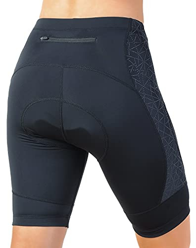 beroy Bike -Cycling-Shorts-Underwear with 3D Padding for Women (M Reflective)