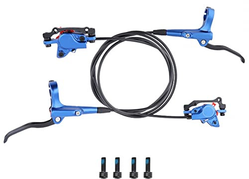 MiOYOOW Fahrrad Hydraulische Scheibenbremsen Hydraulische Scheibenbremsen Hydraulik Bremse aus Aluminiumlegierung Vorne 800mm Hinten 1400mm 2-Kolben für MTB