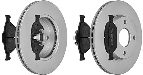 f.becker_line Bremsensatz Bremsscheiben Ø258MM + Bremsbeläge Vorne - kompatibel mit FORD FIESTA V FUSION - Bremsen Set Bremsenset Bremsanlage