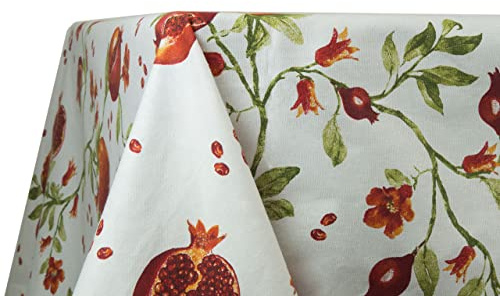 BIANCHERIAWEB Tovaglia Cucina e Salotto Fantasia Melograno Made in Italy Copri Tavolo in 100% Cotone