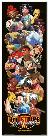 Grupo Erik Poster Türposter Street Fighter Poster Covers Kunstdruck - Deko Wohnzimmer oder Deko Schlafzimmer - Deko Zimmer - Größe : 53 x 158 cm - Offizielle Lizenz