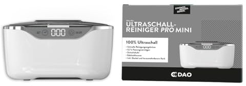 Ultraschallbad Ultra Pro Mini zur effektiven und schnellen Reinigung von Brillen und Schmuck