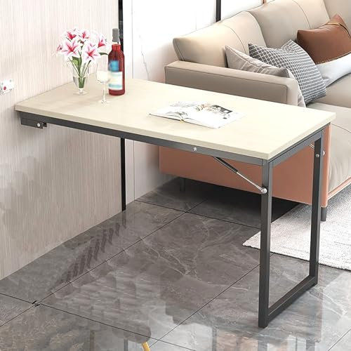 Wandtisch Klappbar, Schwebender Wandklapptisch Verformbar, Laptoptisch Multifunktional, Bartisch, Esstisch, Küchentisch, Schreibtisch, Bartisch Holz, Für Wohnzimmer Küche Esszimmer ( Color : C , Size