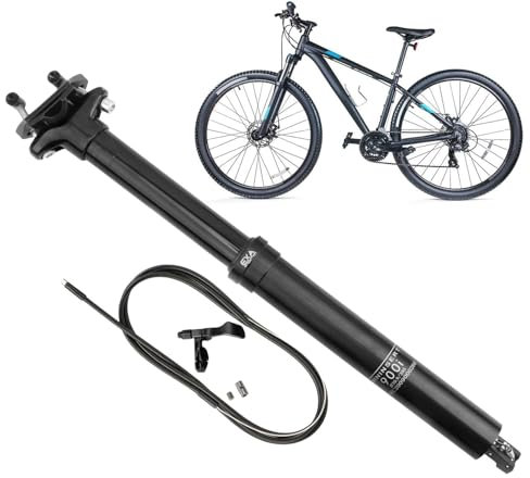 Teksome Dropper-Sattelstütze für Fahrräder,Fahrrad-Sattelstütze,Interne Führung, hydraulische Drahtsteuerung, Hebe-Absenkpfosten - Fahrradzubehör, Sattelstütze mit Drahtsteuerung für Radfahrer,