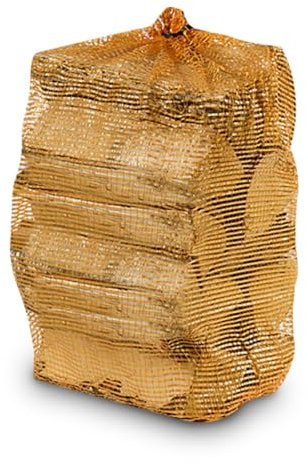 Birch Firewood Nets (22L) x 1 - Kiln Dried Logs for Wood Burner, Grate, Fire Pit. Dry Fire Wood For Log Burners, Pizza Oven Wood
