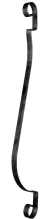 shivler Zaunelemente Gartentor Metallzaun Zäune Zaundekoration Zaunpfosten Balkonverkleidung Set Verschiedene Muster (900x155mm - 04.010/4 Stück)