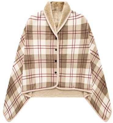 Lxitoler schal Decke Damen Cape Damen tragbare Decke Damen Poncho Winter-Decke schulterwärmer Herren Damen Poncho Damen Poncho Winter Poncho Decke Poncho Herren Strickjacke für Damen
