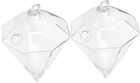 BESPORTBLE 2stücke Teiliges Hängeglasblumenvase Transparent Stabil Hydroponischer Pflanzenhalter Dekorativer Glasblumentopf Für Zimmerpflanzen Wohnzimmer Fensterbank
