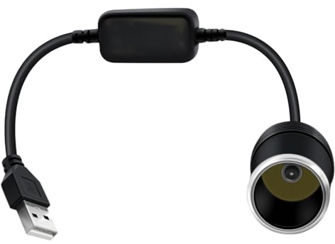 YINGAYOU USB A Stecker auf 12 V Auto Zigarettenanzünder Buchse USB auf Zigaretten Anzünder Adapter Kabel, Für Fahren Recorder DVR Dash Kamera GPS (A, 0.3 m)