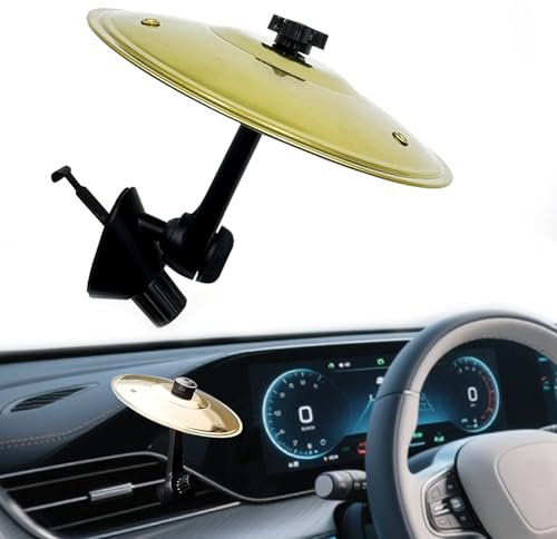 Auto Becken Air Vent Car Crash Becken Drum Becken Geniales Design Geeignet Für Verschiedene Auto Air Vents Für Musikliebhaber Gold