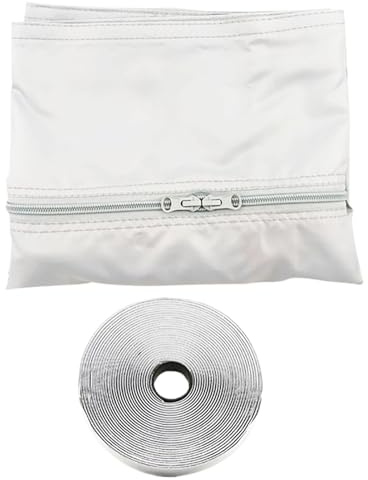 Kit portátil para ventana de aire acondicionado, kit de sellado de ventana abatible portátil – Accesorios compactos para dormitorio, viajes, dormitorio, sala de estar