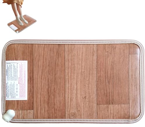 Scaldapiedi sotto la scrivania, tappetino riscaldato 12x20 pollici temporizzato ＆ Scaldapiedi con controllo della temperatura Tappeto riscaldato antiscivolo sotto la scrivania per casa, ufficio