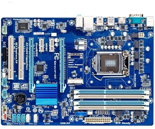 Carte mère Fit for GIGABYTE GA-Z77P-D3 Carte mère de Bureau Z77 Socket LGA 1155 I3 I5 I7 DDR3 32G ATX UEFI BIOS