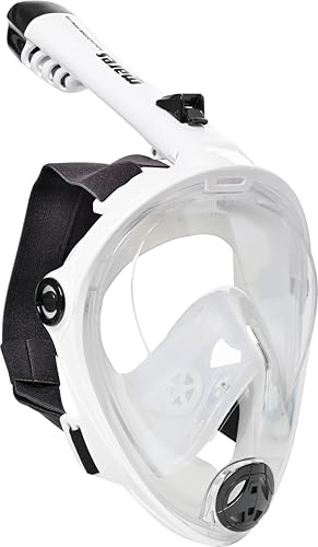 Mares Aquazone Full Face Mask - Vollgesichts-Schnorchelmaske für Erwachsene, Silikondichtung, Faltbarer Schnorchel, 3 Größen
