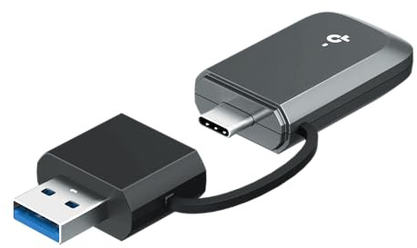 TP-Link Archer TBE230U BE3600 Adaptador Wi-Fi 7 USB Wi-Fi para PC de Escritorio, Adaptador de Red inalámbrico de Doble Banda ultrarrápido, USB-C y USB-A 3.0, Plug and Play, WPA3 | MLO, Compatible con