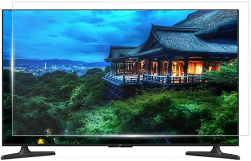CWCQGH Anti Glare TV Screen Protector, TV Anti Blue Light Filter, Protection Eye, Anti Scratch Protector Film for 32-60 TV Desktop Computer Monitor (50 inch 1095×616mm)