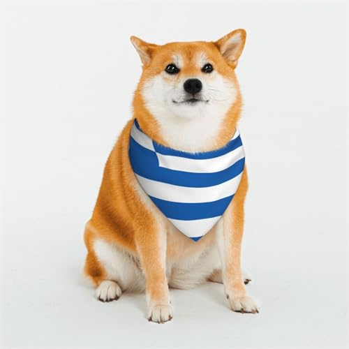 Hundehalstücher Flagge Griechenlands Klassisches Welpen Halstuch Einstellbare Hunde Bandana Kopftücher Für Hunde Welpen Geburtstag