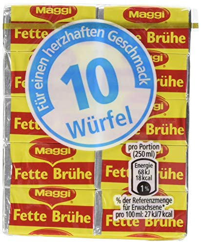 Maggi Fette Brühe, 10er Pack (10 x 10 Stücke)